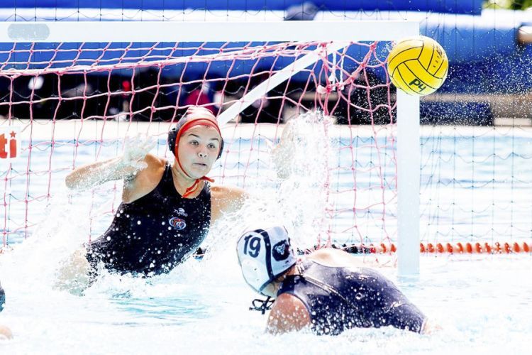 Clara Vulpisi competes with University of the Pacific's women's water polo team. 