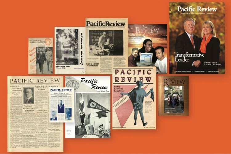 covers of Pacific Magazines over the years