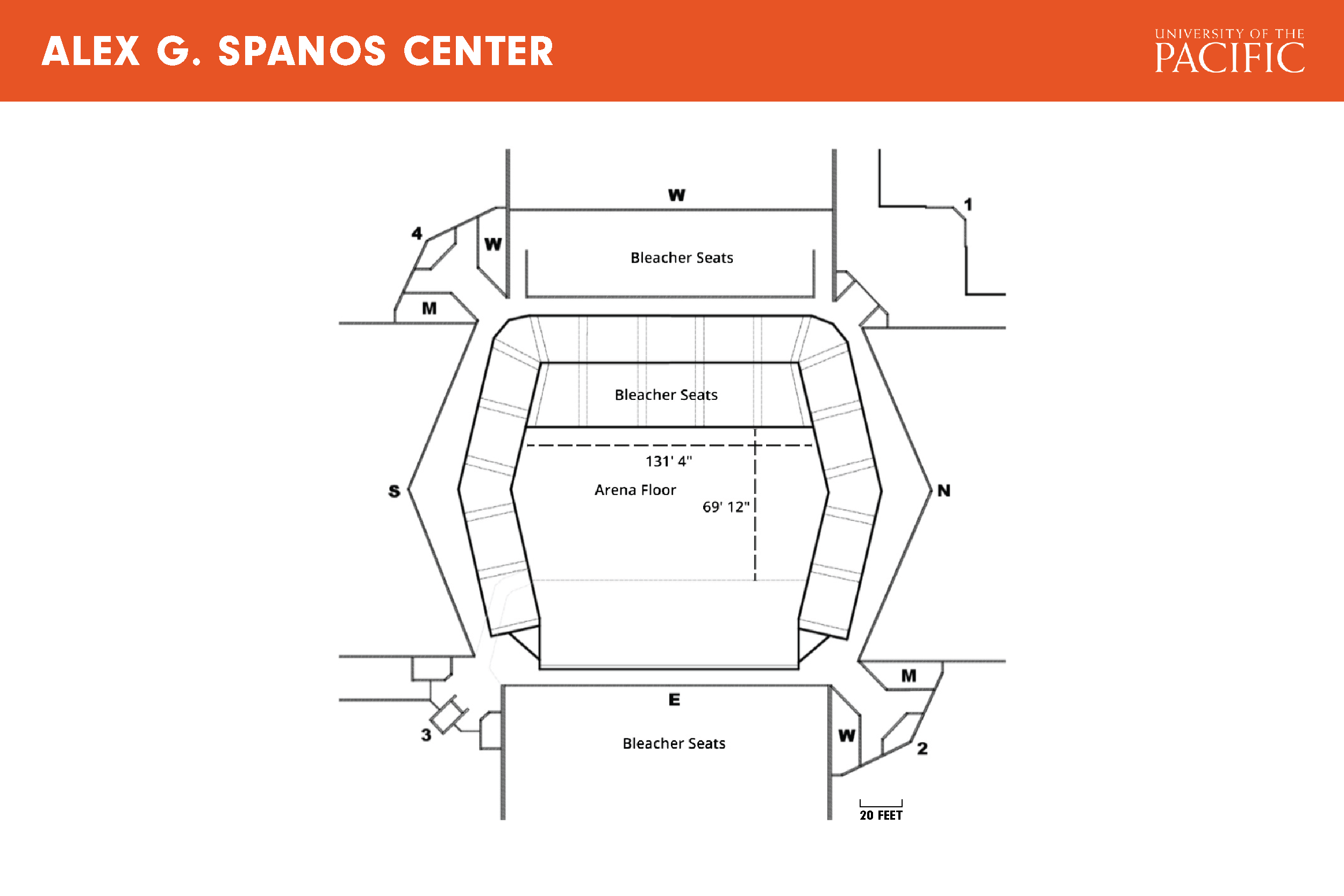Alex G. Spanos Center floor plan