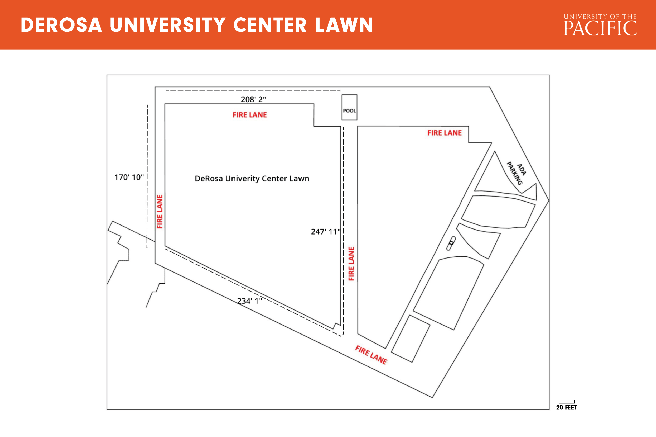 DeRosa University Center Lawn plan