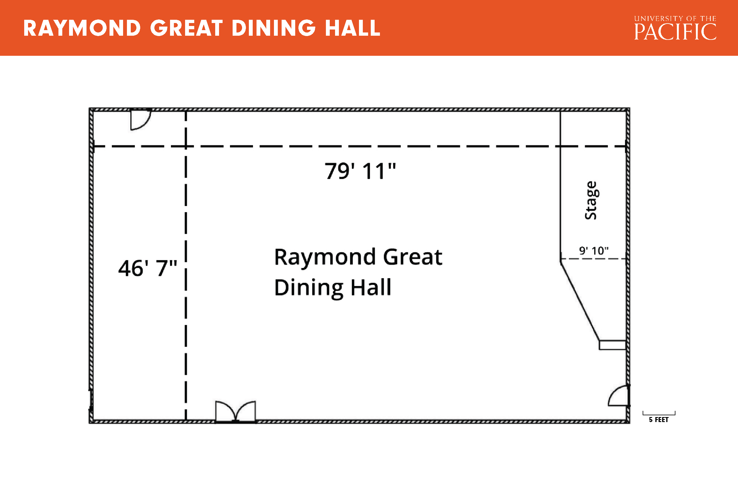 Raymond Great Dining Hall floor plan