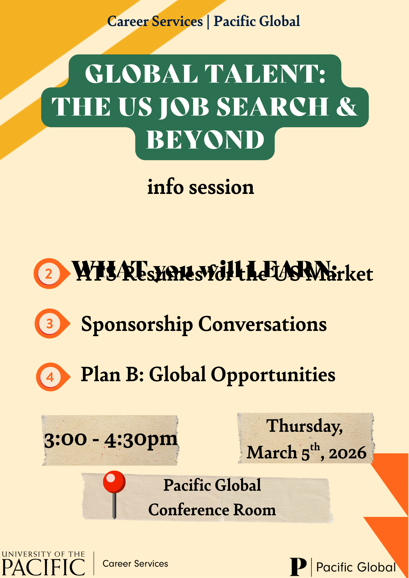 Global Talent: The US job Search & Beyond | University of the Pacific
