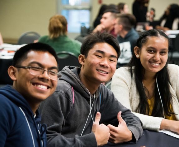 Students in the MESA program studying. 