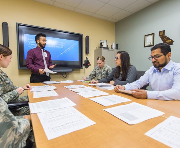 PharmD student gives presentation at Travis Air Force Base