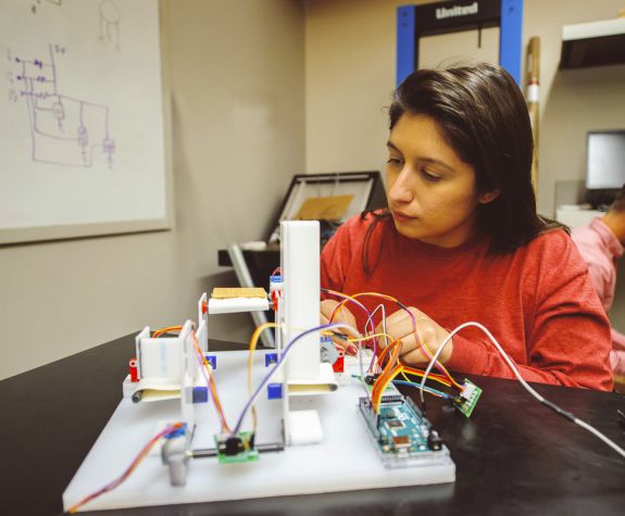 Female engineering student