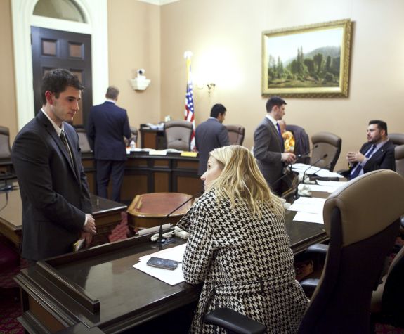 McGeorge School of Law participated in Mock Legislative Hearings in the California State Capitol as part of the California Lobbying & Politics course taught by Rex Frazier '00.