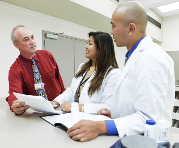 David Collum with PharmD students