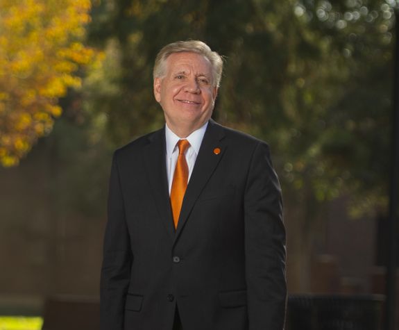 President Callahan on campus