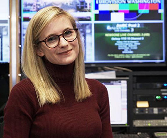 English graduate Emily Olson
