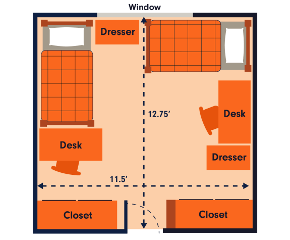 Quad Community double room
