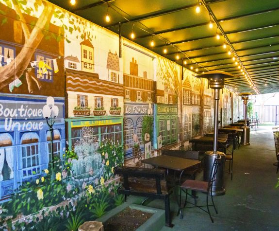 Midtown Creperie seating area