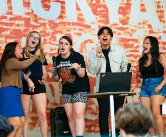 Summer High School Students participating
