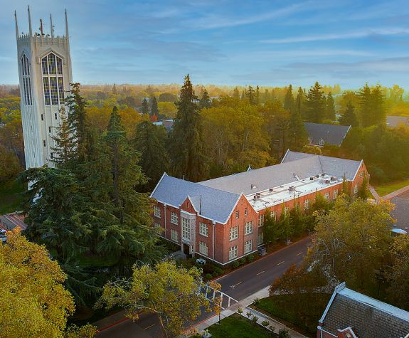 Campus drone photo