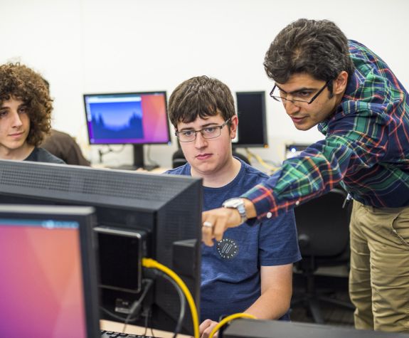 Computer Science students engaged in hands-on learning at University of the Pacific