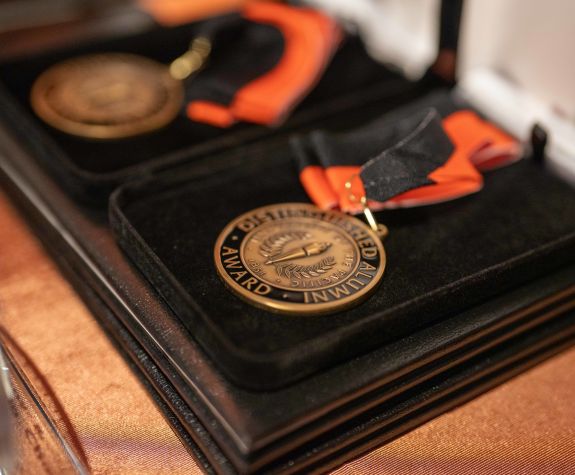 Distinguished Alumni Award medal