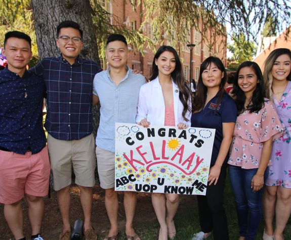 Group of PharmD students at the White Coat Ceremony
