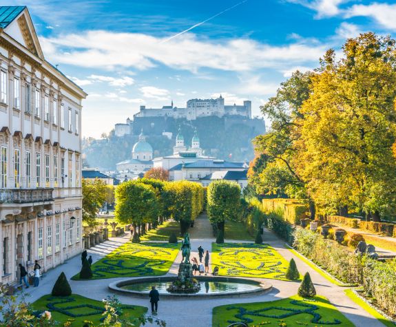 A scenic overview of Salzburg.