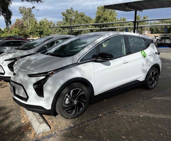 Zipcars on University of the Pacific's Stockton Campus