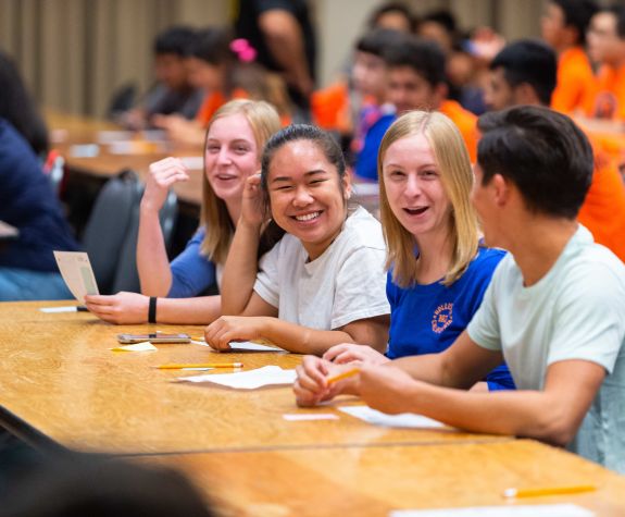 students at math competition