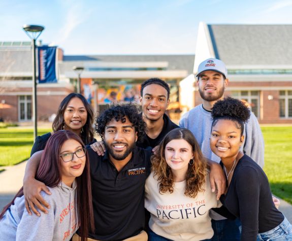 Group of students outside the DUC