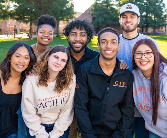 students on campus