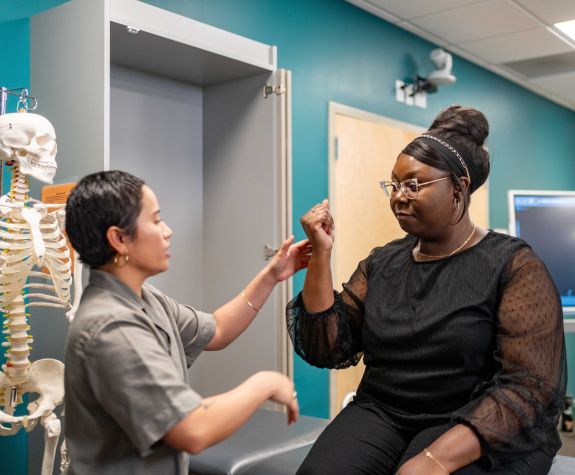 Students engage in Occupational Therapy work in clinical practice areas on the Sacramento campus