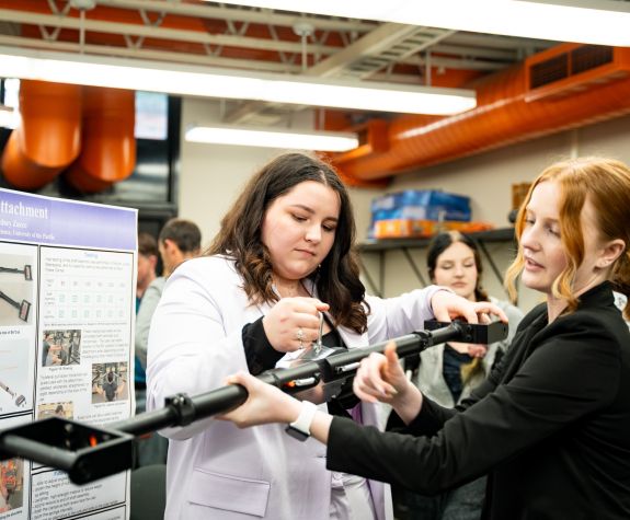 Pacific engineering students at a showcase