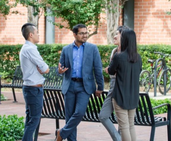 Students talking