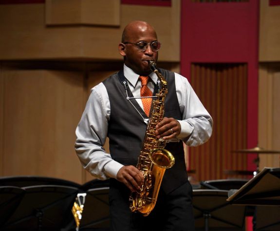 Saxophonist Otis Murphy