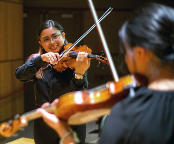 Violin students