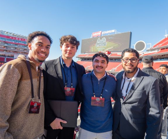 Students at a visit at Levi Stadium