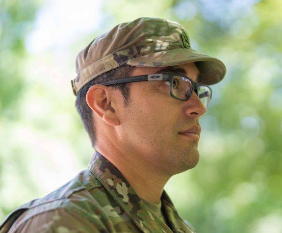 Student veteran in uniform