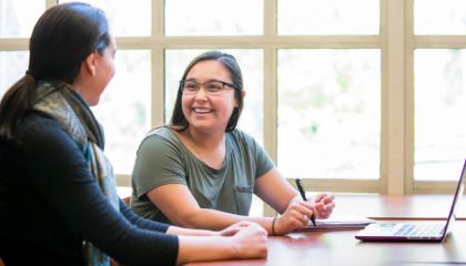 Students talking