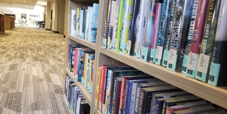 Bookcase filled with books