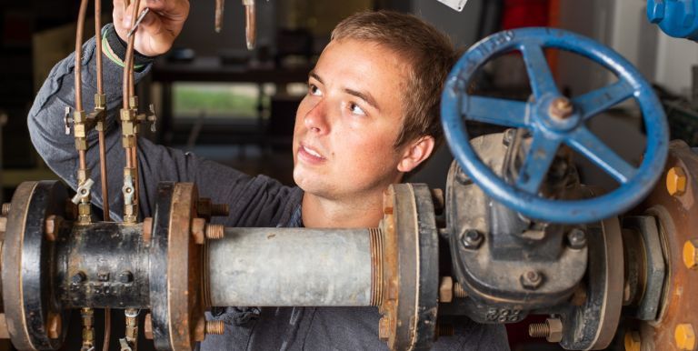 Engineering student at co-op job