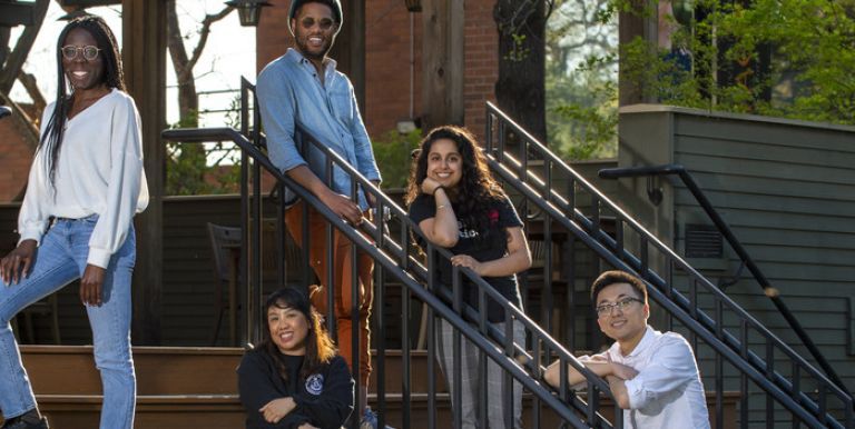 Law students on the Sacramento Campus
