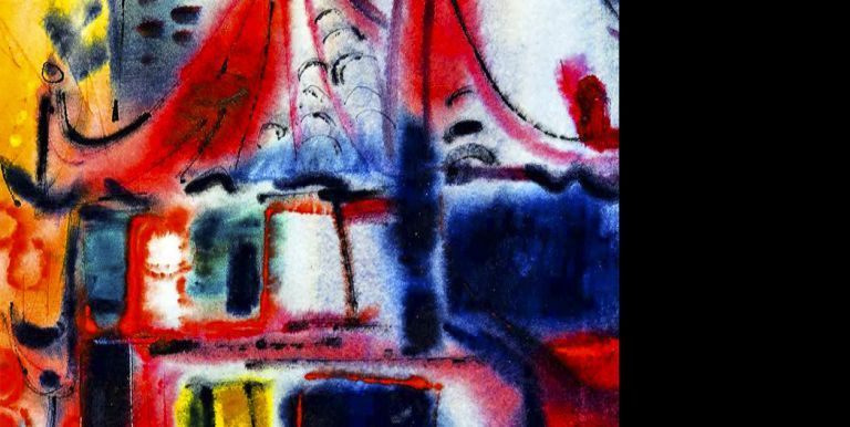 detail from one of Richard Yip's paintings