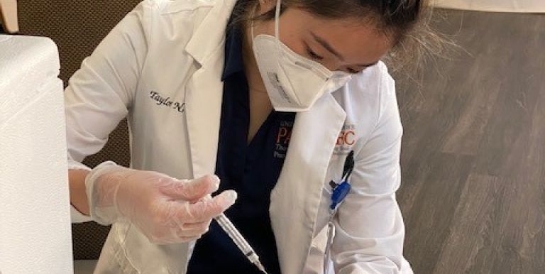 Pacific Student Mixing Vaccine