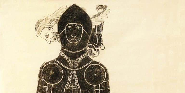 These images of knights and their ladies mark a time when England was transitioning from a medieval, feudal culture to Renaissance humanism.