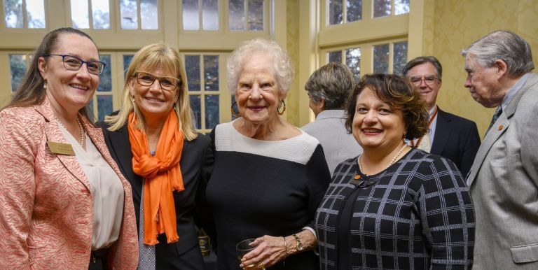The First Lady with her friend, long-time Vice President for Student Life Judy Chambers