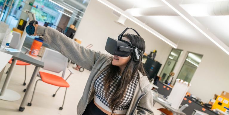 Institute student at the Cube