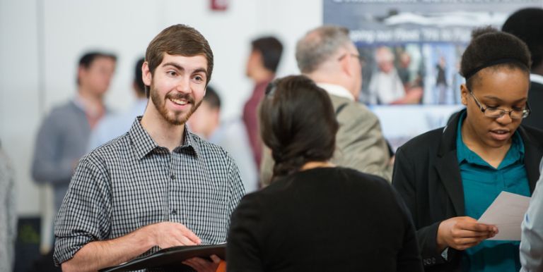 student with employer