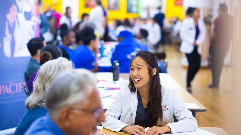 PharmD student at a Medicare Part D Outreach Clinic