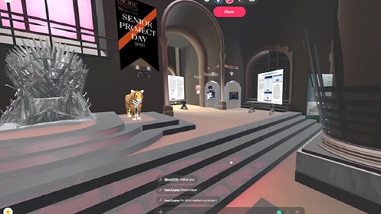 Screenshot of the Virtual Senior Project