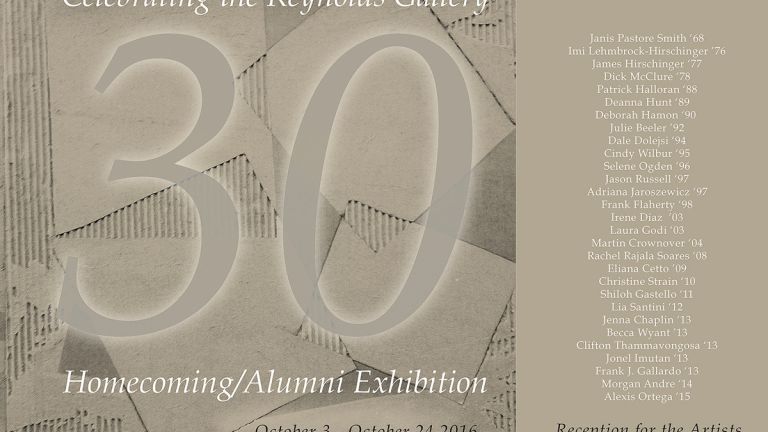 The Reynolds Gallery Turns 30: Homecoming/Alumni Exhibition