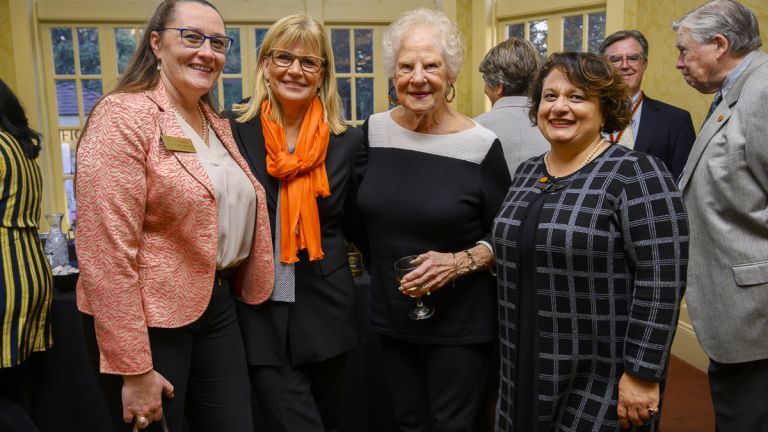 The First Lady with her friend, long-time Vice President for Student Life Judy Chambers