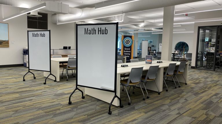 math hub in the library