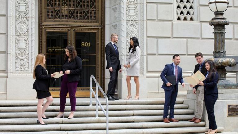 Students at the Federal Defenders Office