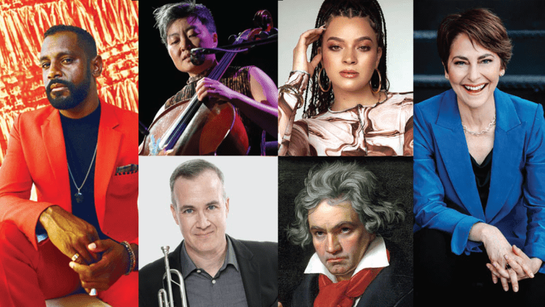 Portraits of artists featured in spring 2025 at Pacific's Conservatory