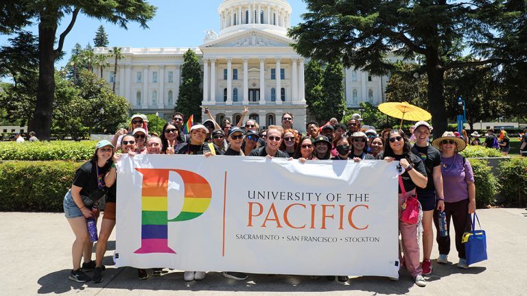 University of the Pacific at the Sacramento Pride March and Festival in June 2024
